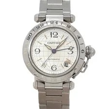 Cartier — Cartier PashaC Meridian GMT W31029M7 Automatic Silver Dial 90336089 — Watch — resale