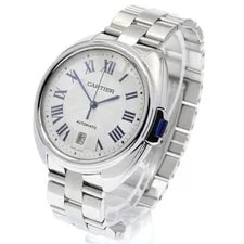 Cartier — Cartier CLÉ DE WSCL0007 40mm SS Silver Dial Automatic Date #C411 — Watch — resale