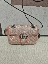 Gucci — Authentic Gucci GG Marmont – Sequined Material Design 22cm Mini — Handbag — resale