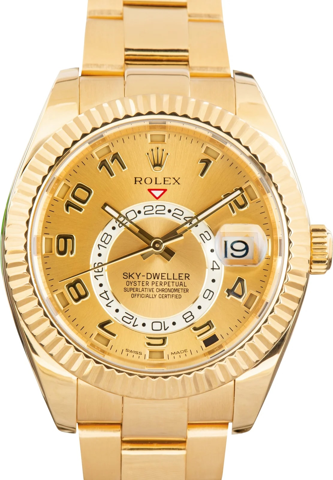 Rolex — Rolex Sky-Dweller Ref 326938 Champagne Arabic Dial — Watch — resale
