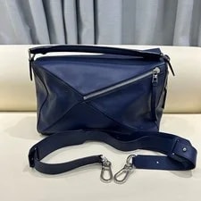 Loewe — Loewe Puzzle Large Smooth Cowhide Top Handle Crossbody Duty Pa — Handbag — resale