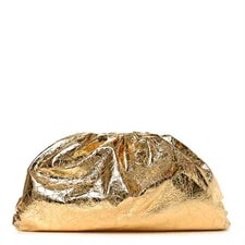 Bottega Veneta — Bottega Veneta Metallic Crinkled the Pouch Oversized — Handbag — resale