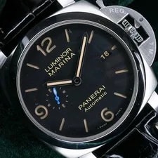 Panerai — Panerai Luminor Marina Black Dial Stainless Steel Complete SET PAM01312 — Watch — resale