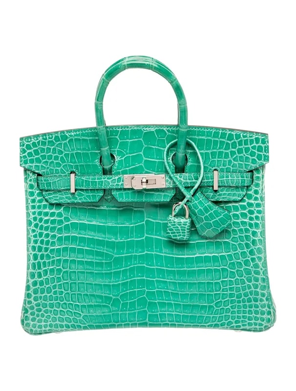 Hermès — Shiny Porosus Birkin 25 — Handbag — resale