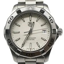 Heuer — Tag-heuer Aquaracer WAP1111 Date White Dial SS Jousuizenji Store [ — Watch — resale