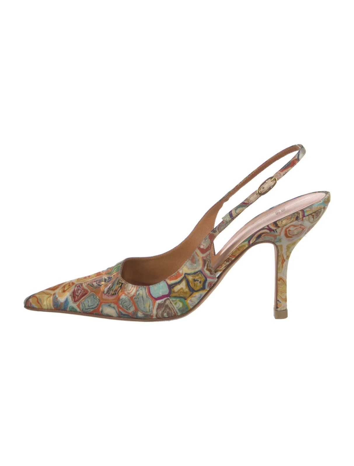 Vera Wang — Printed Slingback — Designer Shoe — resale