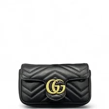 Gucci — Gucci Chevron Super Mini GG Marmont (ym062826b8r) — Handbag — resale