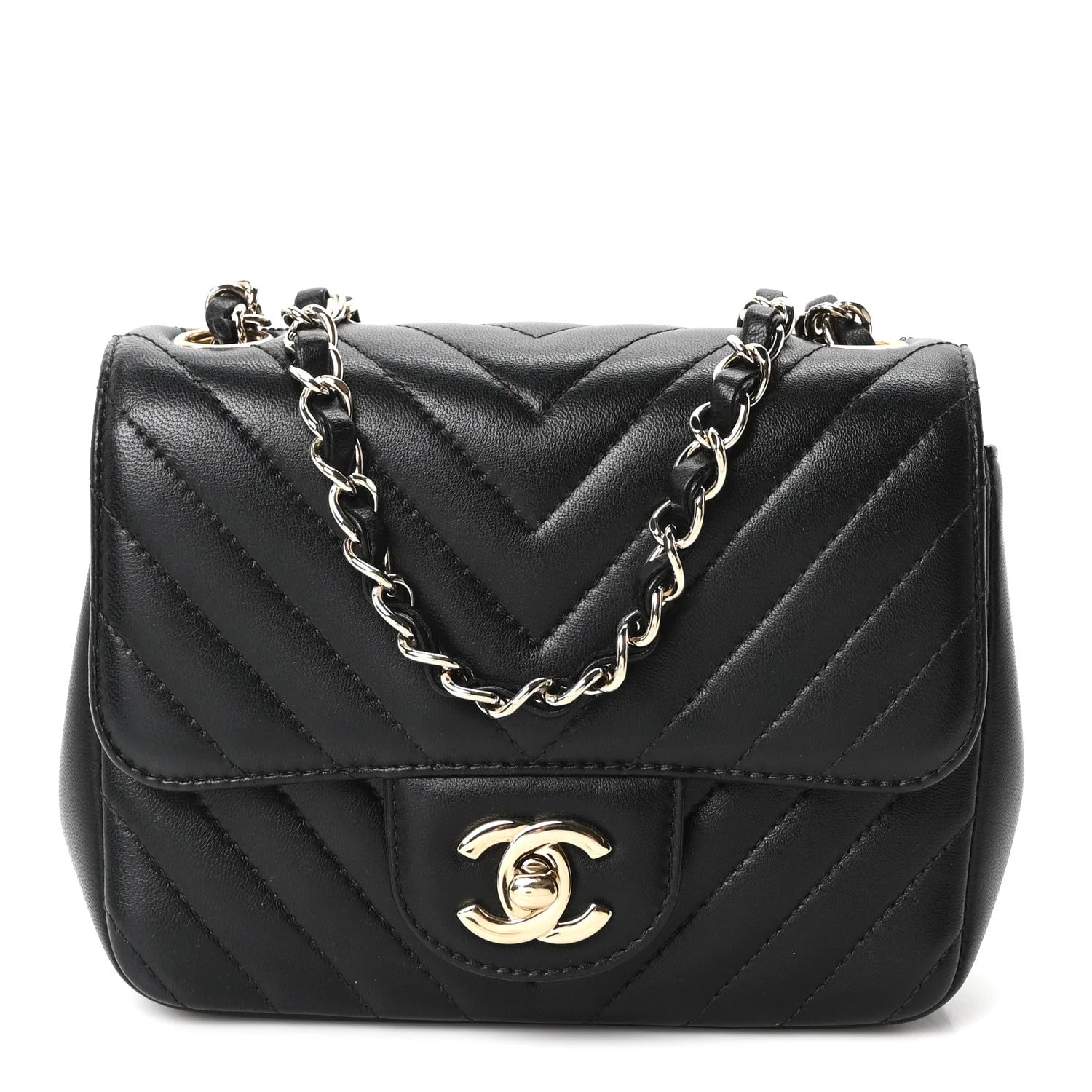 Chanel — Chevron Square Flap — Handbag — resale