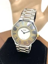 Cartier — Cartier Must 21 Swiss Quartz Silver Dial Two Tone Steel 31mm — Watch — resale
