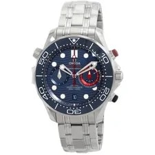Omega — Omega Seamaster Diver Chronograph Automatic Chronometer Blue Dial — Watch — resale