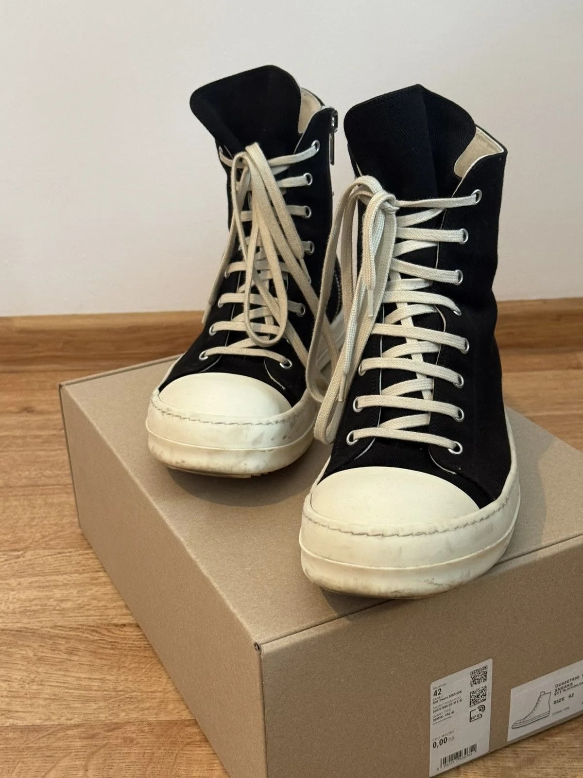 Rick Owens DRKSHDW Ramones — Designer Shoe — resale