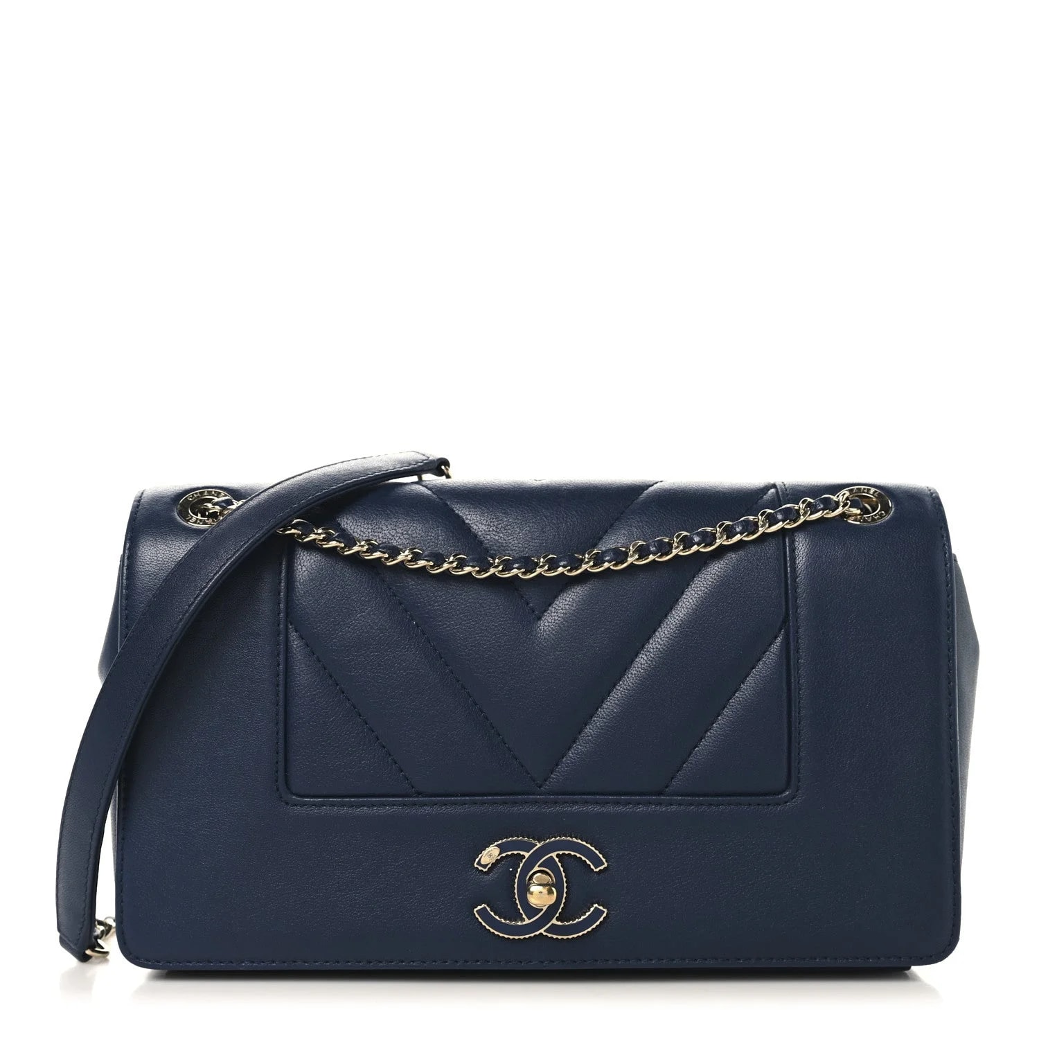Chanel — Chevron Medium Mademoiselle Flap — Handbag — resale
