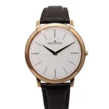Jaeger-LeCoultre — Jaeger-LeCoultre Ultra Slim Q129.25.20 Leather Diamond 39.0mm #KNW1722 — Watch — resale