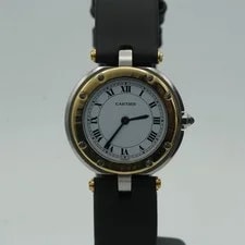 Cartier — Cartier Santos Round Quartz 28mm Steel/Gold Papers CA187 — Watch — resale