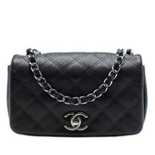 Chanel — Chanel Small Embossed New Chic Flap Dark — Handbag — resale