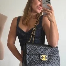 Chanel — Chanel Mattelasse CC 34 Cm Single Flap — Handbag — resale