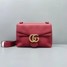 Gucci — Gucci GG Marmont Grained Crossbody — Handbag — resale