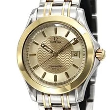 Omega — Omega Seamaster SS and YG Gold Dial Quartz 36mm — Watch — resale