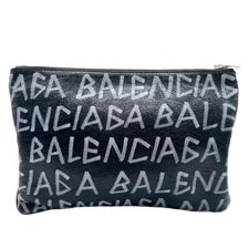 Balenciaga — Balenciaga Graffiti Logo Print Document Case — Handbag — resale