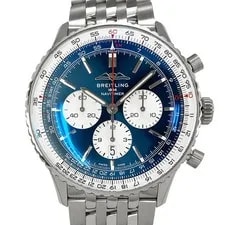 Breitling — Breitling Navitimer B01 Chronograph 46 AB0137211C1A1 Blue Dial Stainless Steel — Watch — resale