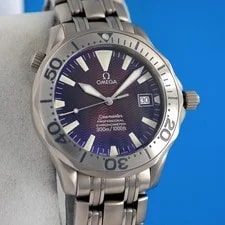 Omega — Omega Seamaster Titanium 300M Chronometer 41MM 2231.80 - Purple Dial — Watch — resale