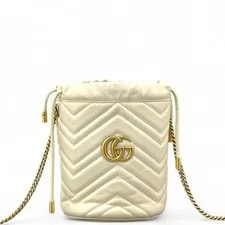 Gucci — Gucci Chevron Mini GG Marmont Bucket (ym061026c8r) — Handbag — resale