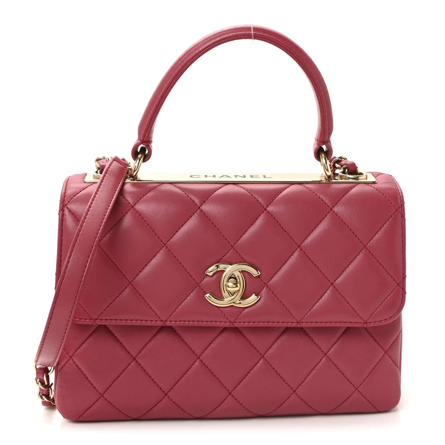Chanel — Small CC Flap Dual Handle Dark — Handbag — resale