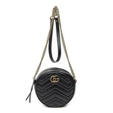 Gucci — Gucci GG Marmont Chain Round Crossbody — Handbag — resale