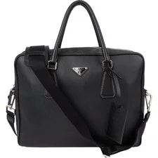 Prada — Prada Logo Business — Handbag — resale