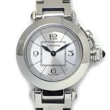 Cartier — Cartier Miss Pasha W3140007 Sunray Silver Stainless Steel Quartz — Watch — resale