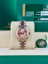 Rolex — Rolex Datejust 26 Rose Sundust Roman Fluted Jubilee Preowned 2014 179171 — Watch — resale