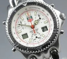 TAG Heuer — TAG Heuer SEL CG1110-0 Chronograph 38mm White Dial Qz — Watch — resale