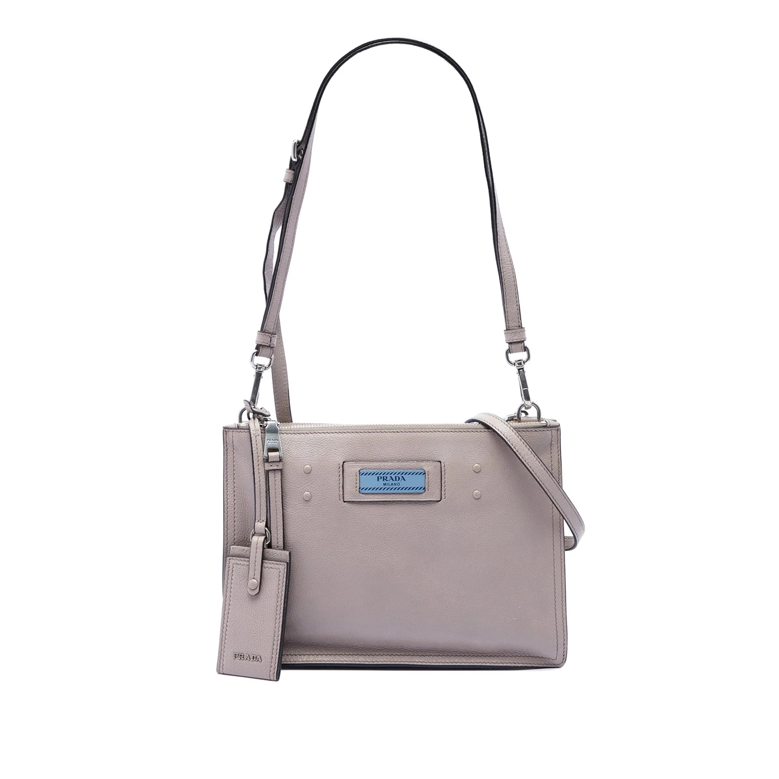 Prada — Glace Calf Etiquette Satchel — Handbag — resale