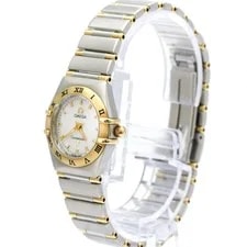 Omega — Omega Constellation Quartz Stainless Steel and Yellow Gold With Diamond Bezel — Watch — resale
