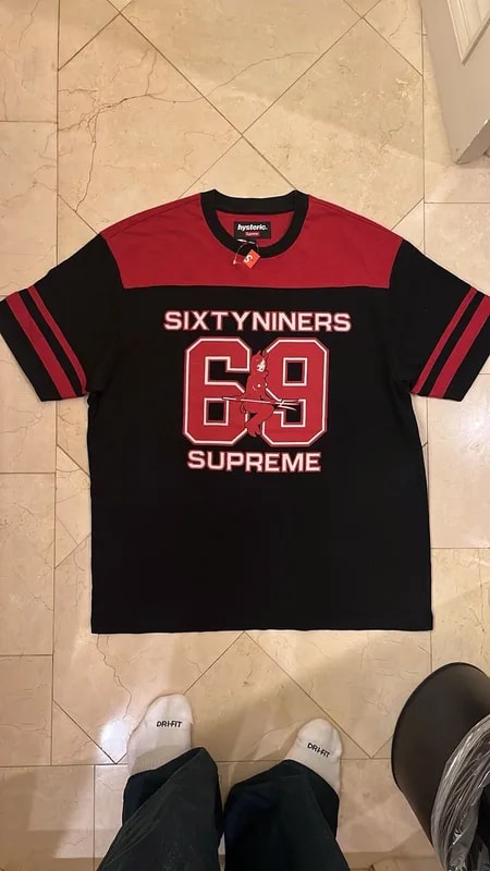 Supreme — Supreme X Hysteric Glamour 69 Football Top / () — streetwear — resale