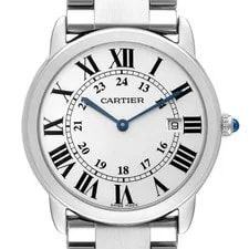 Cartier — Cartier Ronde Solo Large Steel Silver Roman Dial W6700255 — Watch — resale
