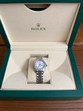 Rolex — Rolex Datejust 28mm Stainless Steel Diamond Bezel White Roman Dial Jubilee — Watch — resale