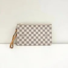 Louis Vuitton — Louis Vuitton Neverfull Pochette Check Print — Handbag — resale
