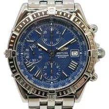 Breitling — Breitling Crosswind A13055 SS Blue Roman S Automatic Chronograph — Watch — resale