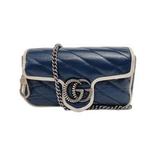Gucci — Gucci GG Marmont Logo Quilted Chain - Very Good #1YYJI2L — Handbag — resale