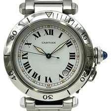 Cartier — Cartier Pasha 38mm W31005H3 Automatic White — Watch — resale