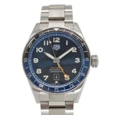 TAG Heuer — TAG Heuer Autavia WBE511A.BA0650 42mm SS Blue Dial Automatic GMT Box #KN373 — Watch — resale