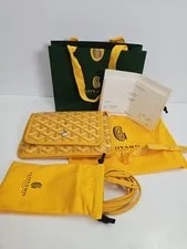 Goyard — Goyard Plumet Pocket Wallet Crossbody Palladium Hardware — Handbag — resale