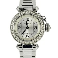 Cartier — Cartier W3140007 Miss Pasha Quartz Silver Dial Diamond Bezel After D — Watch — resale