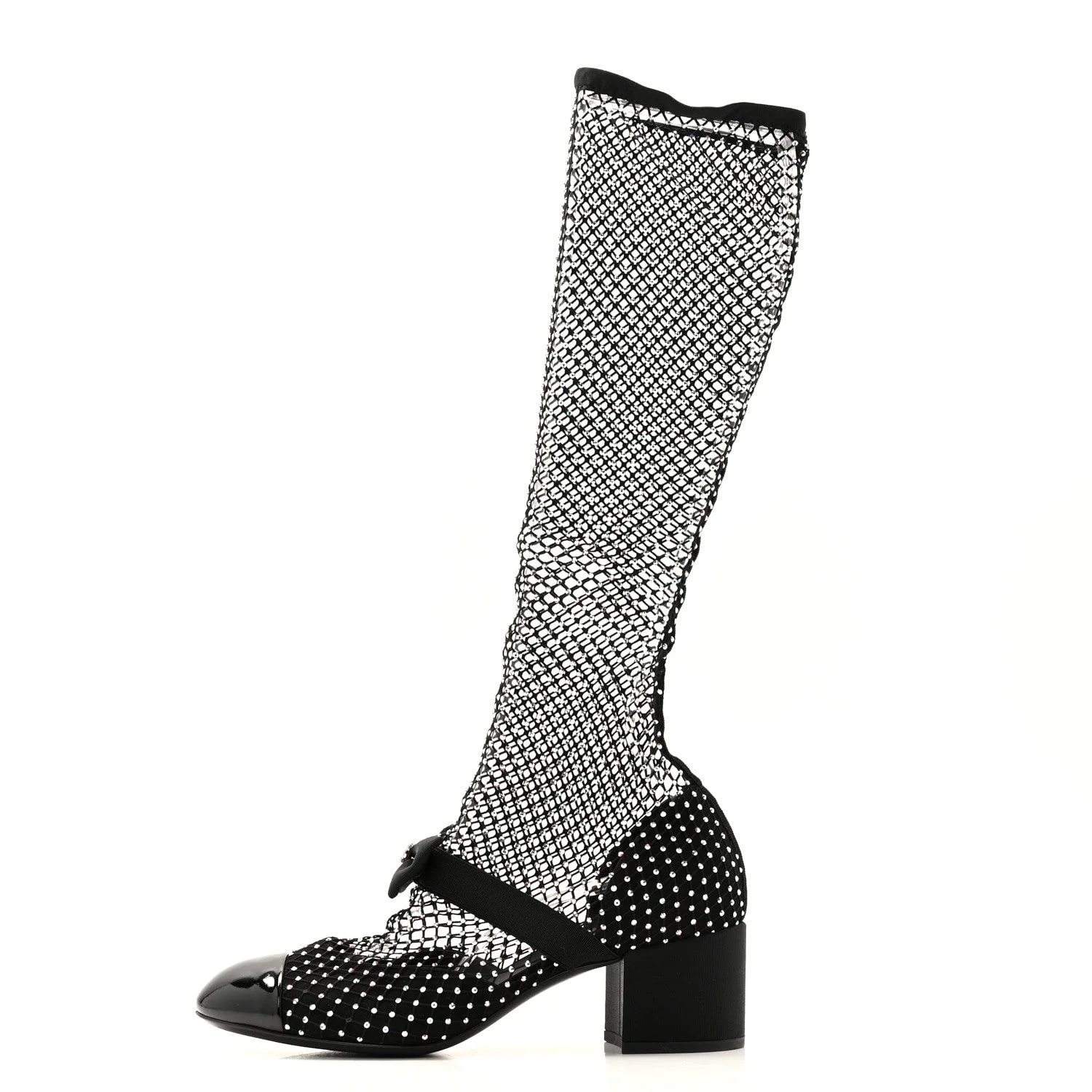 Chanel — CC Bow High 38.5 — Designer Shoe — resale