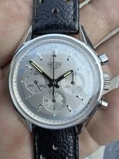Heuer — Heuer CS3110 Carrera Re-Edition Chronograph Silver Dial Manual Wind — Watch — resale