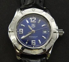 Tag Heuer — Tag Heuer Professional 200M WN1312 Black Dial Black Leather Strap — Watch — resale