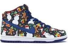 Nike SB — Size 11 - Nike SB Dunk High Concepts Ugly Christmas Sweater (2017) - 881758-446 — Sneaker — resale