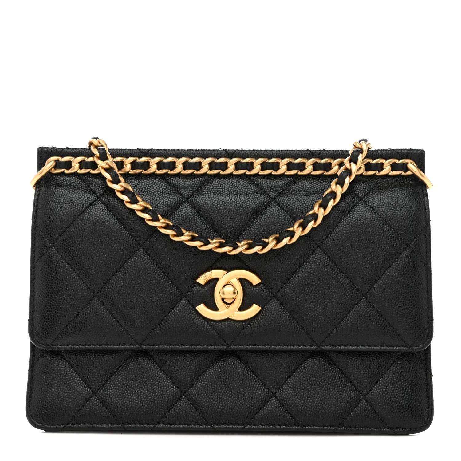 Chanel — Small Chain Frame Flap — Handbag — resale