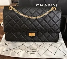 Chanel — Chanel B1k Quilted 2.55 Medium Double Flap With Chain — Handbag — resale